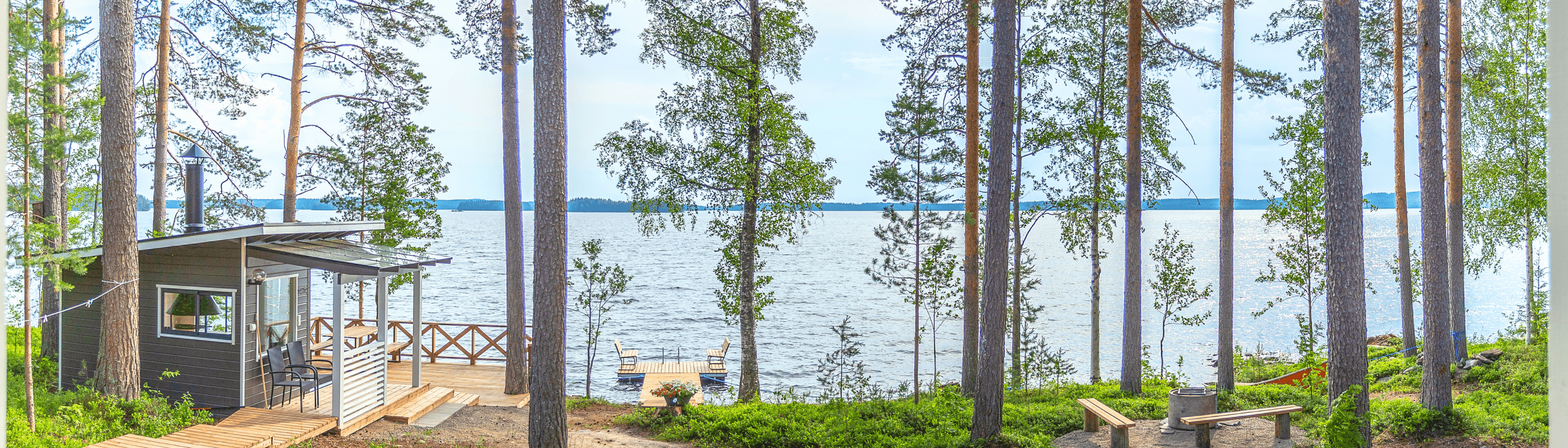 Kuvassa uusin mökkimme, Honkaranta, lähellä Joensuuta